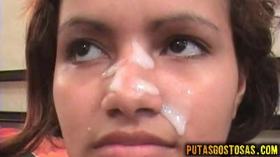 Tinka si fa sborrare in faccia dopo il sesso anale